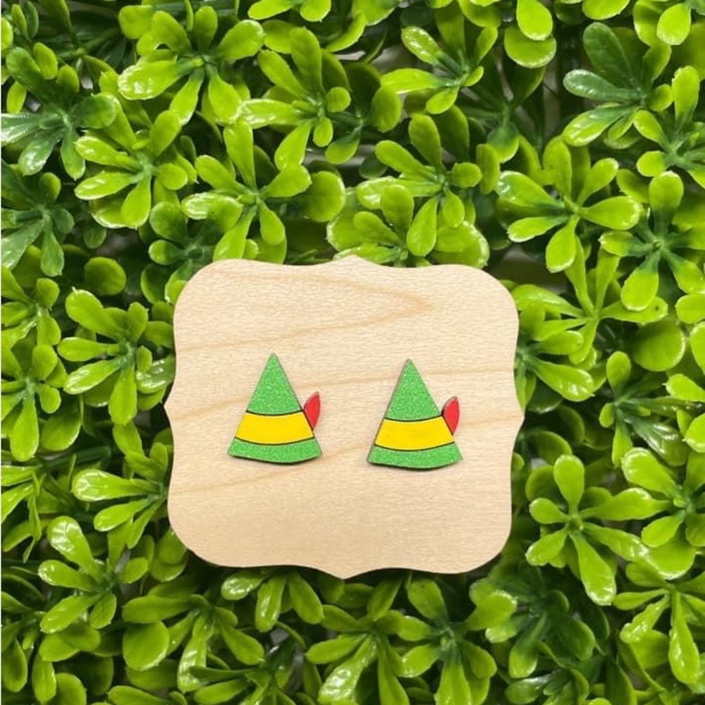 Buddy the elf Christmas earrings